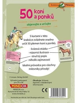 Společenská hra Expedice příroda: 50 koní a poníků