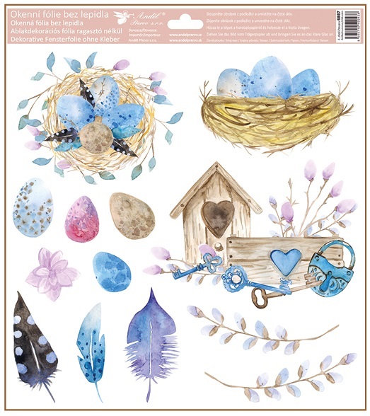 Okenní fólie s budkou 30 x 33,5 cm