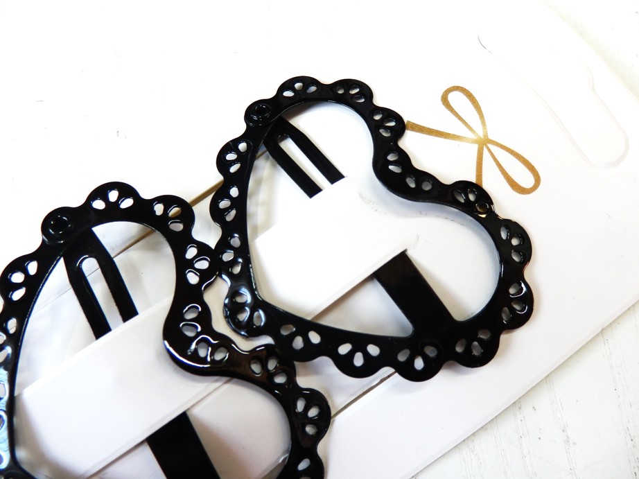 Prolamovačky černé srdce 3ks