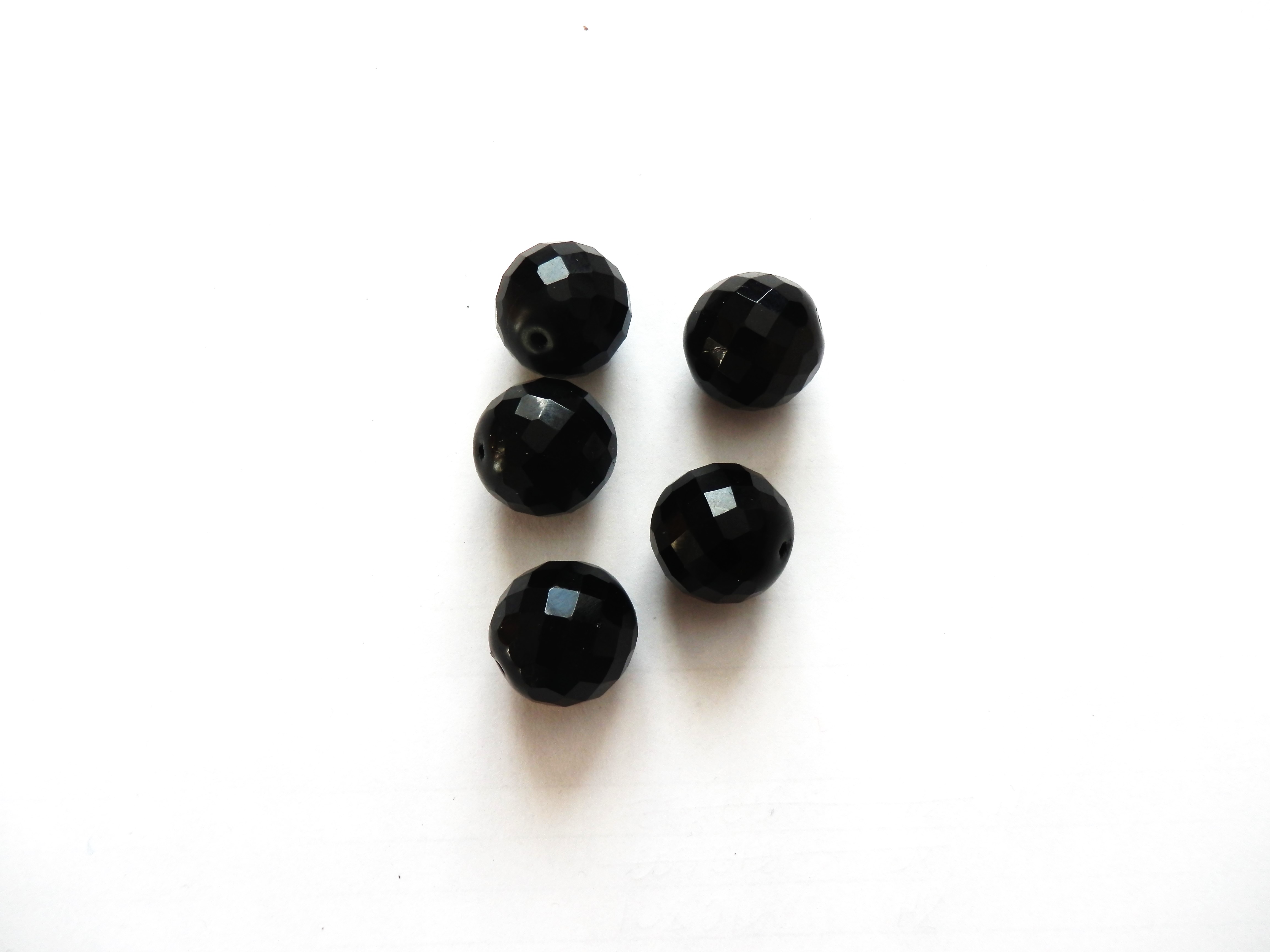 Skleněné broušené korálky 20mm (5 ks)