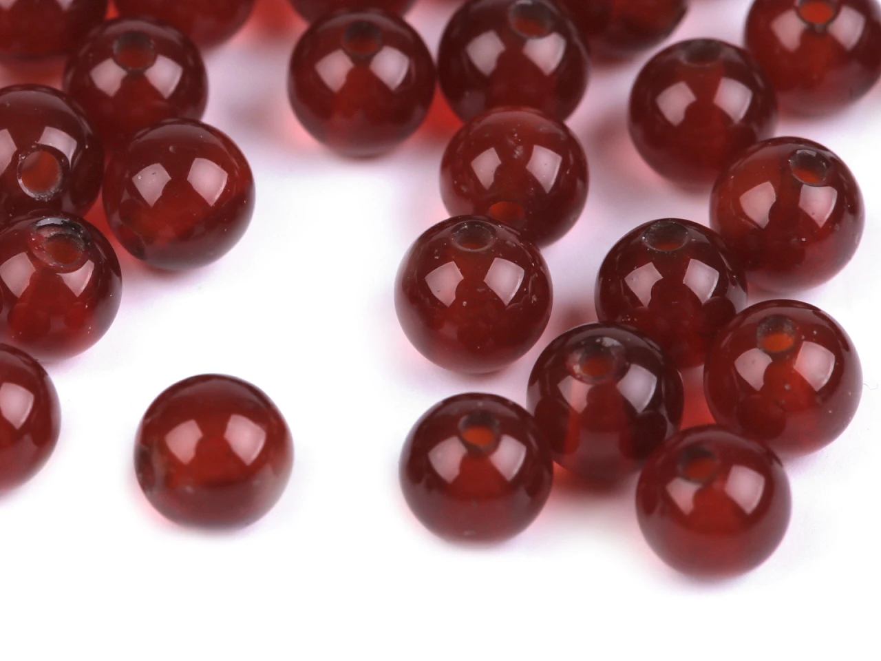 Minerálové korálky Karneol 8mm (3ks)