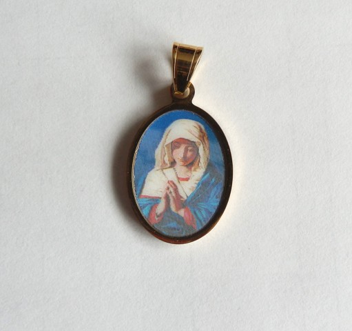 Ocelový přívěsek madonka 