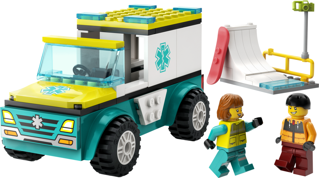 LEGO® City 60403 Sanitka a snowboardista