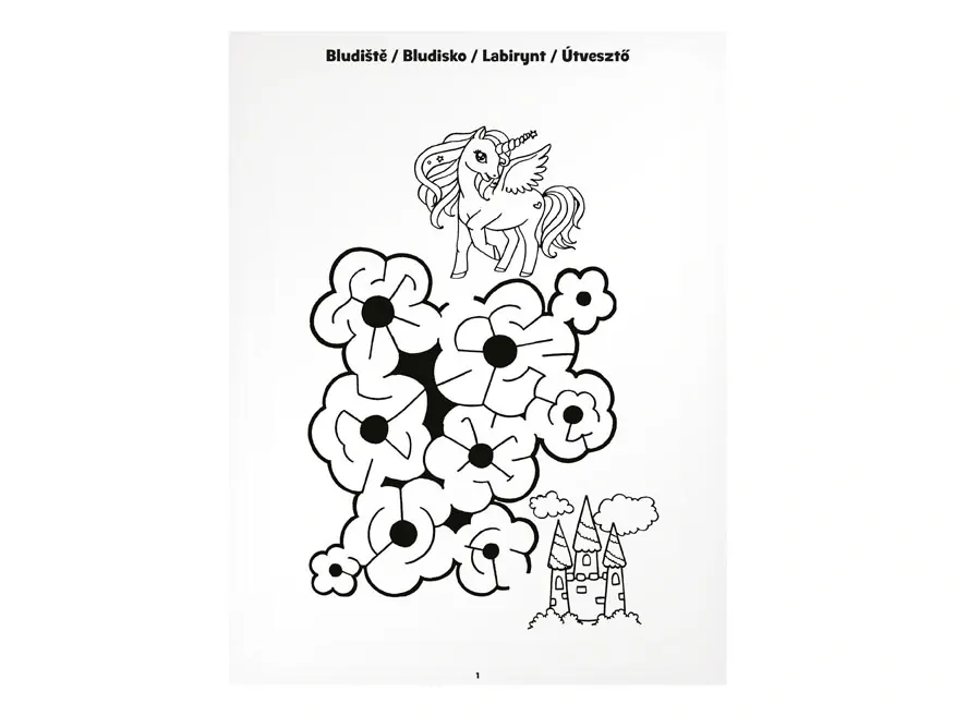 Omalovánky - Bludiště Kouzelní přátelé 210x276/32s  A4