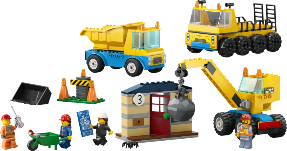 LEGO® City 60391 Vozidla ze stavby a demoliční koule