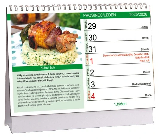 K798 - Kalendář Uvařeno rychle a chutně 2026