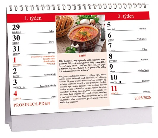 K820 - Kalendář Dobrou chuť 2026