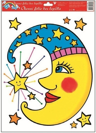 Okenní fólie 4 sluníčka 38x30cm
