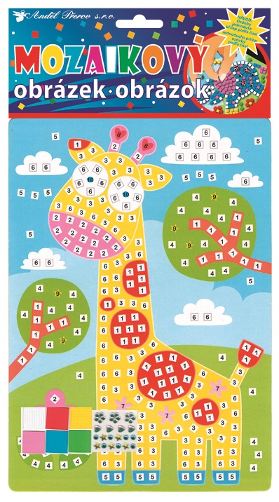 Mozaika zvířátka 23x16 cm