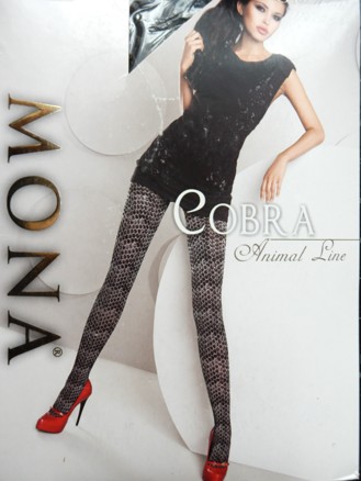 Vzorované punčocháče COBRA 80den