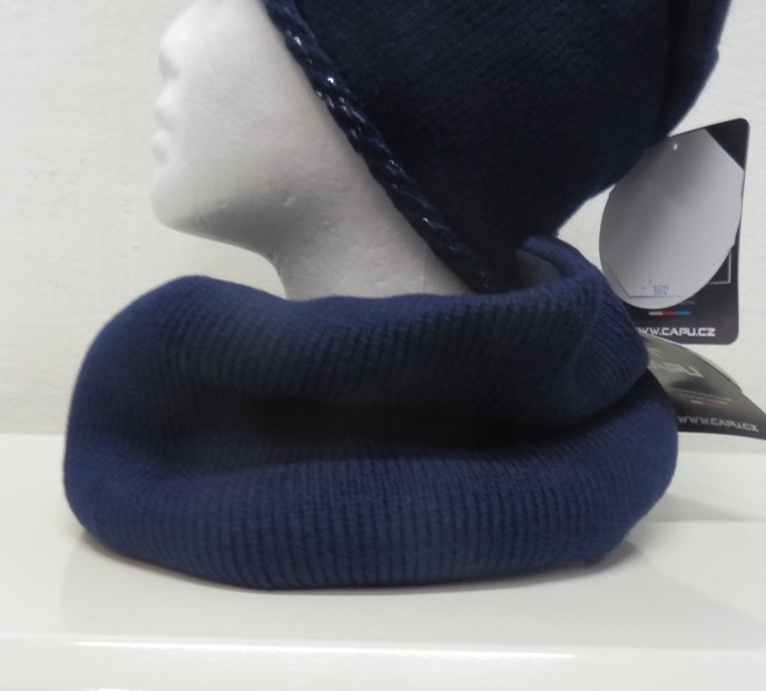 Pletený nákrčník / tunel CAPU modrý