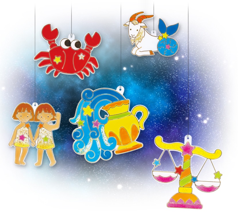 Barvy na sklo sada 10 barev 10,5 ml + 12 sklíček ZVĚROKRUH