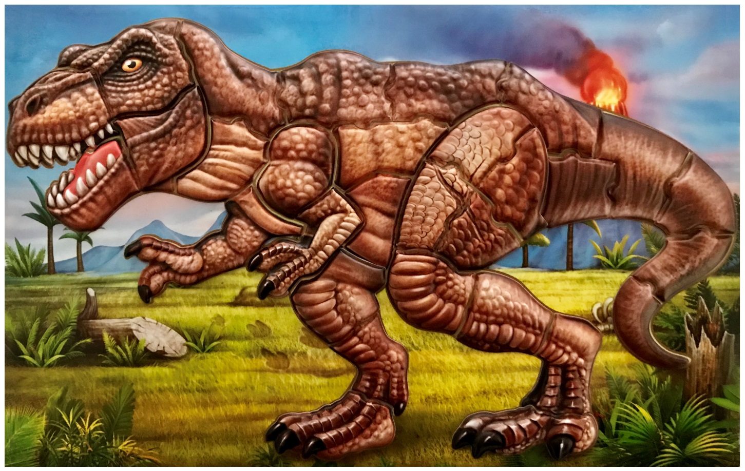 Samolepicí skládačka T-REX 14 x 25 cm