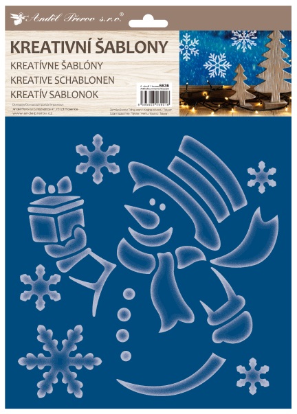 Kreativní šablony - mix motivů 25x35 cm