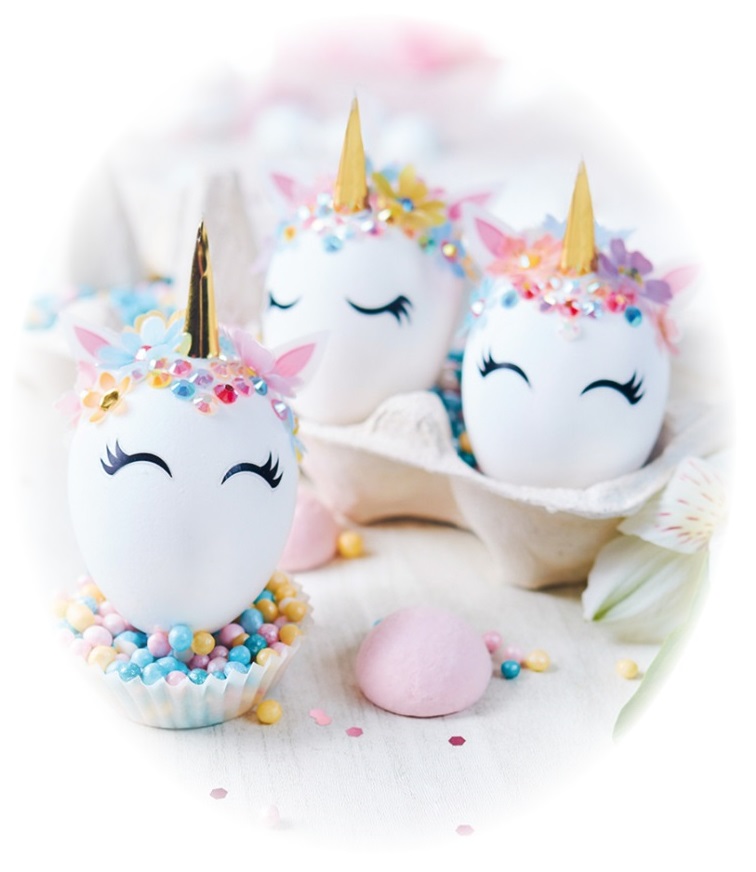 Sada k dekorování vajíček - jednorožci  77377
