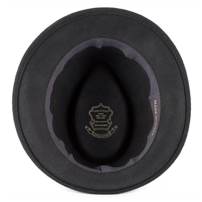 Italský vlněný klobouk šedý