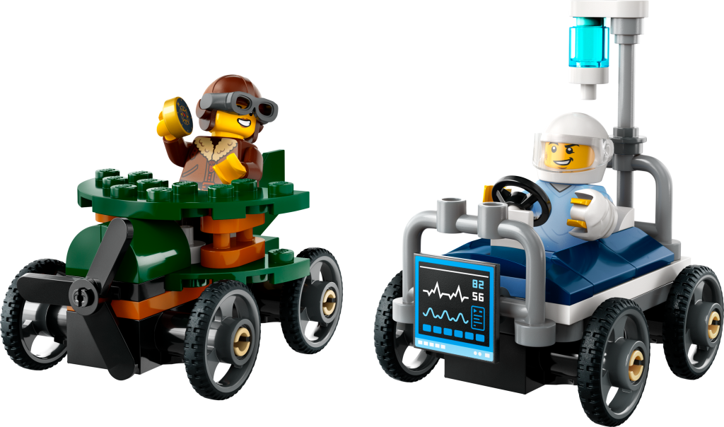 LEGO® City 60459 Závodní balíček: Letadlo vs. nemocniční lůžko