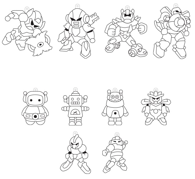 Barvy na sklo sada 6 barev 10,5 ml + 10 sklíček ROBOTI