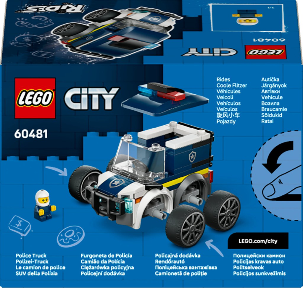 LEGO® 60481 City Autíčka – Policejní dodávka
