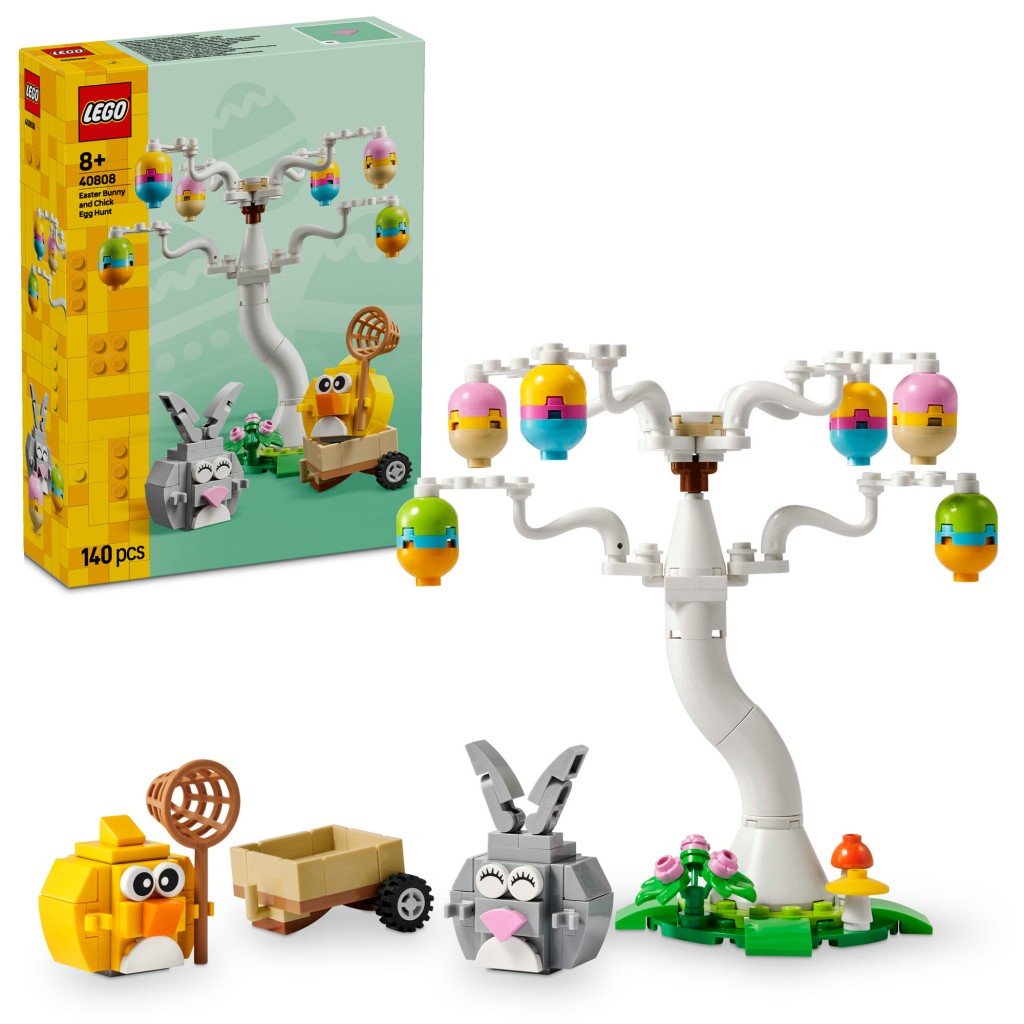 LEGO® 40808 Iconic Velikonoční zajíček, kuřátko a sběr vajíček