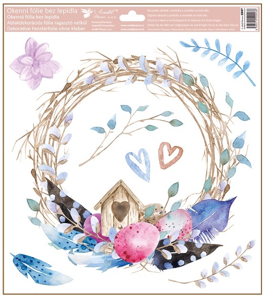 Okenní fólie s budkou 30 x 33,5 cm