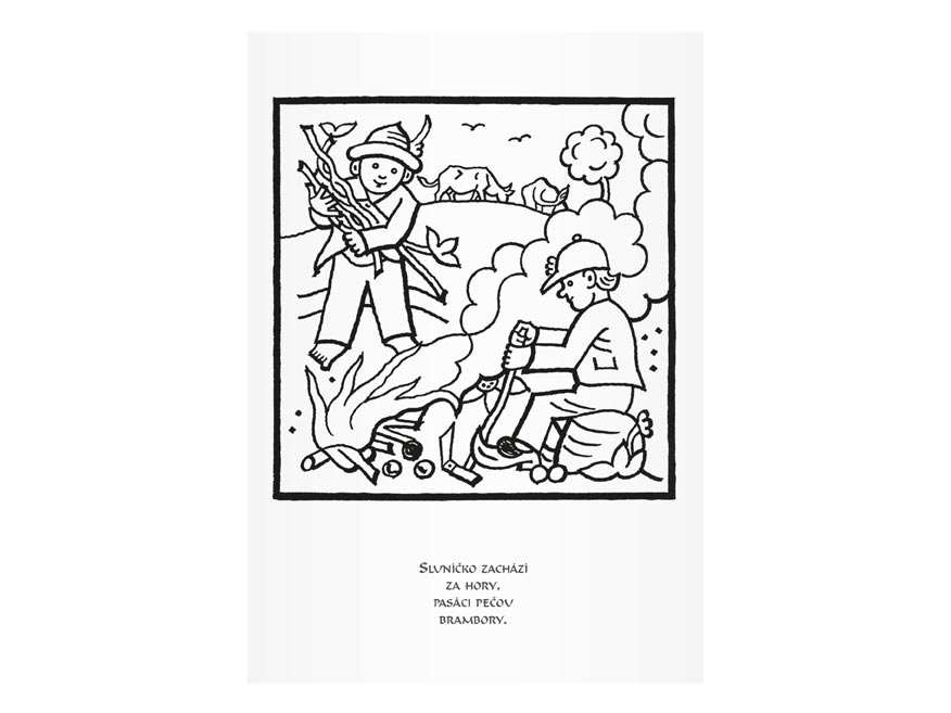 Omalovánky MFP Lada - U potoka za stodolou  A5