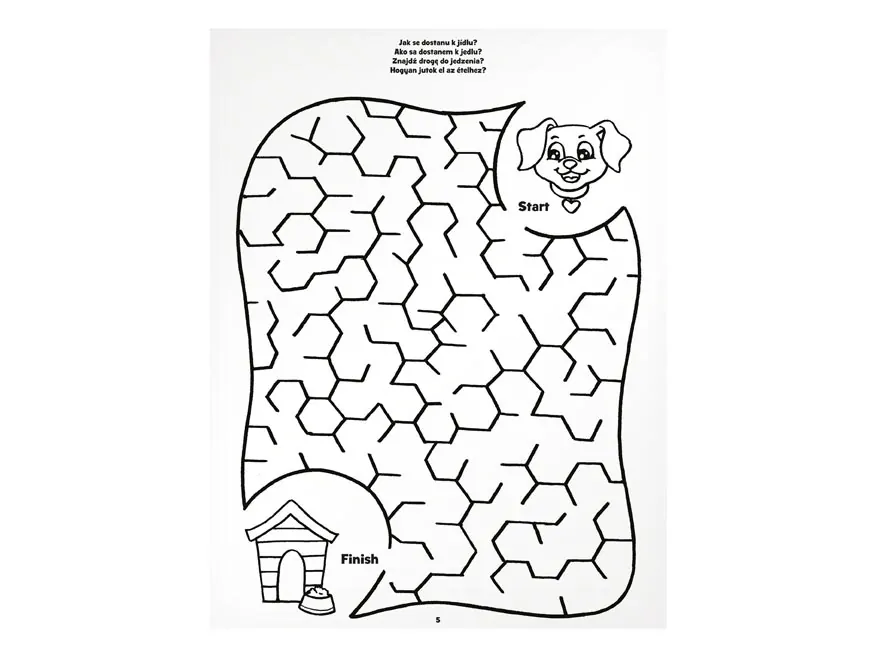 Omalovánky - Bludiště Štěňátko 210x276/32s  A4