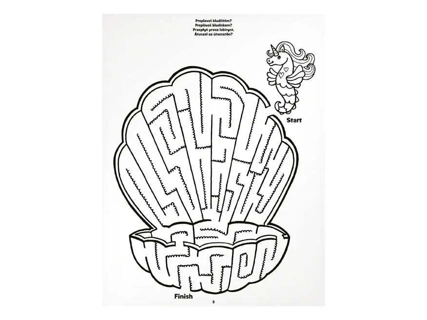 Omalovánky - Bludiště Kouzelní přátelé 210x276/32s  A4