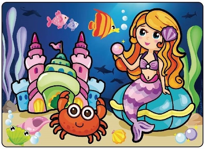 Magické malování vodou se štětcem 20x15cm