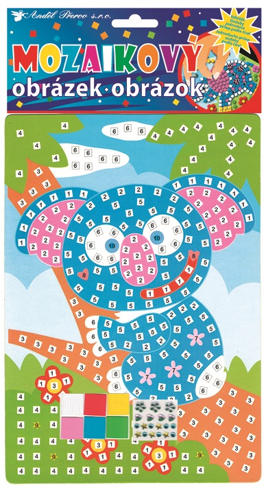 Mozaika zvířátka 23x16 cm