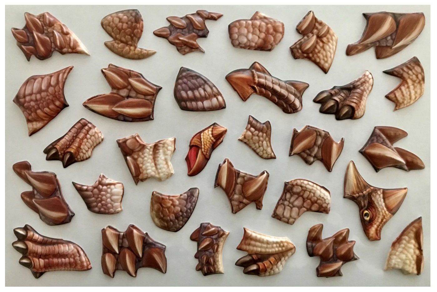 Samolepicí skládačka ANKYLOSAURUS 14 x 25 cm