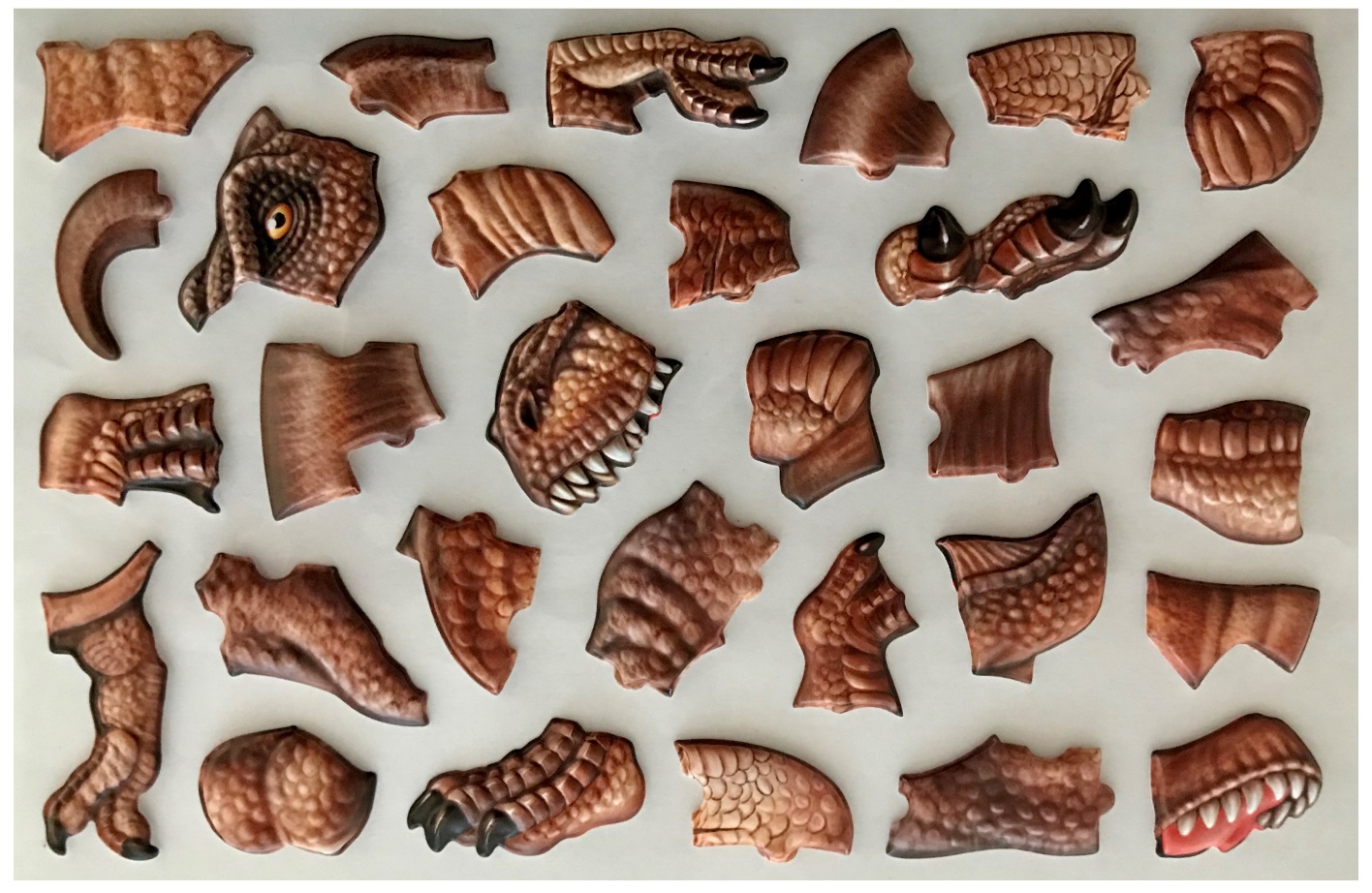 Samolepicí skládačka T-REX 14 x 25 cm