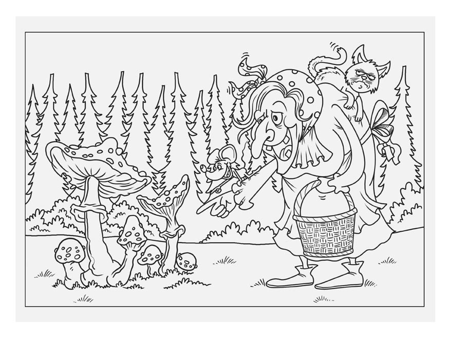 Omalovánky MFP Čarodějnice