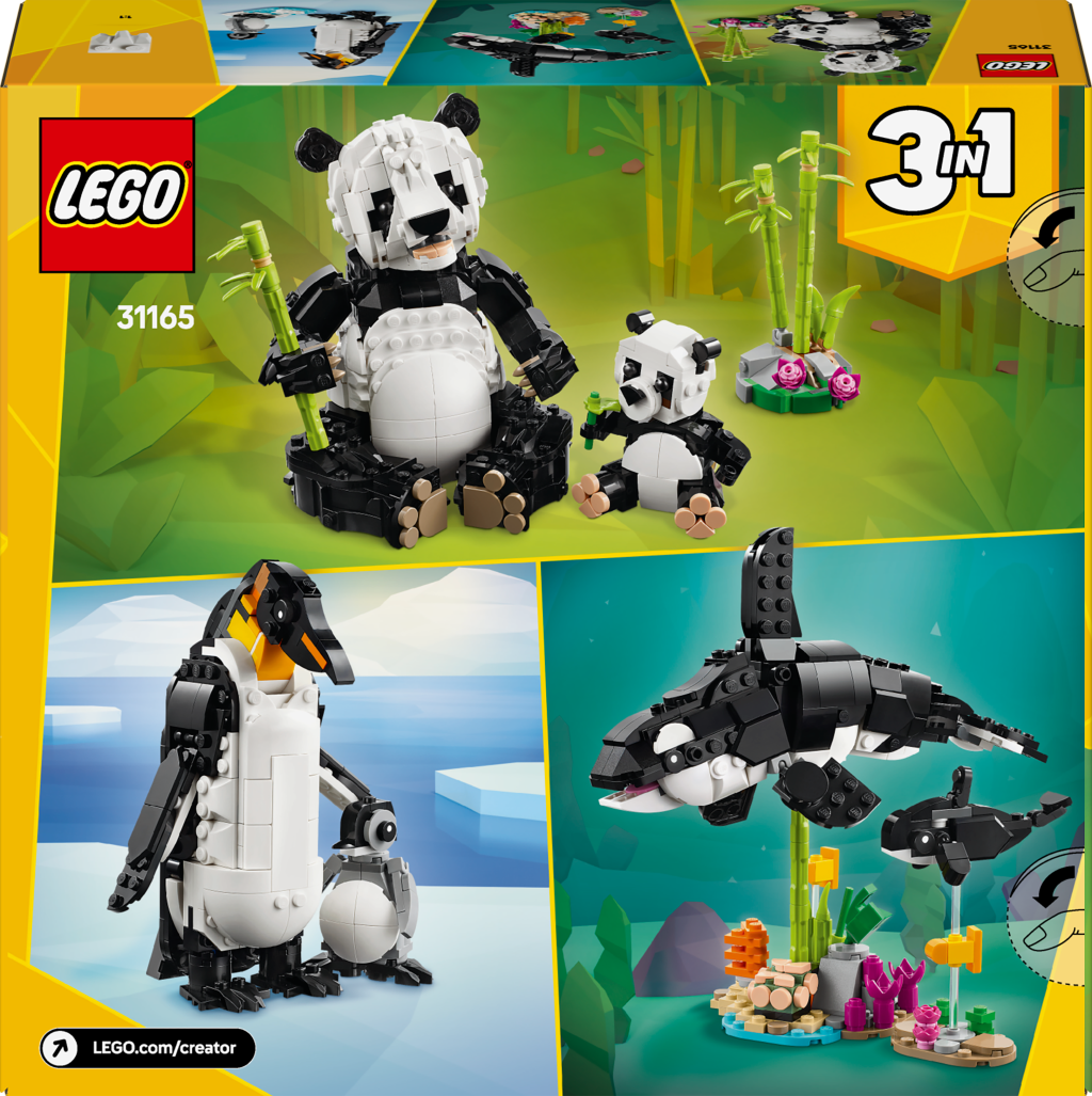 LEGO® Creator 3 v 1 31165 Divoká zvířata: Pandí rodinka