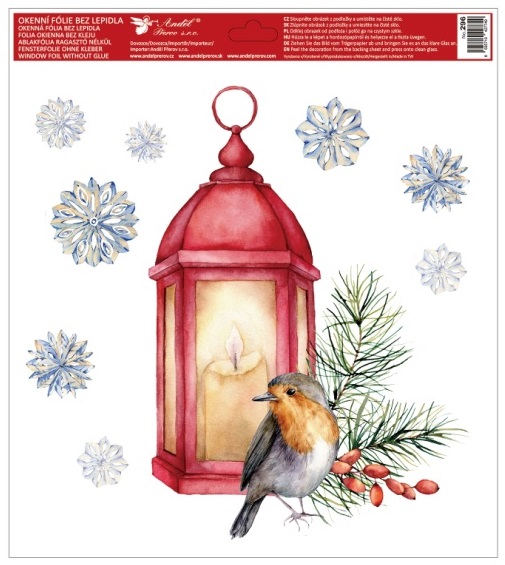 Okenní fólie Ptáci 30 x 33,5 cm  296