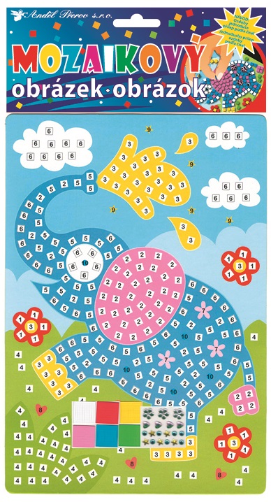 Mozaika zvířátka 23x16 cm