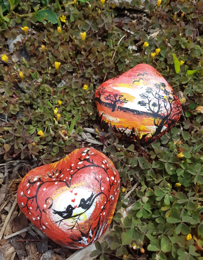 Barvy na kamínky akrylové svíticí ve tmě lesklé 7 x 15 g   6124