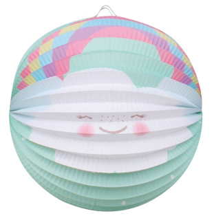 Lampion mráček s duhou 23 cm 9230