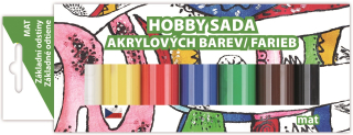 Sada akrylových barev 7 x 15 g, MAT 6133