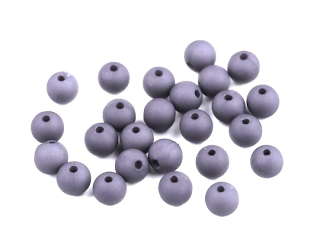 Plastové korálky 10mm (5ks) sv. šedé