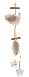Slepička dřevěná na zavěšení 30 cm  7640