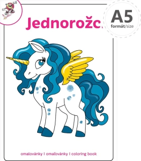 Omalovánka A5 - Jednorožci