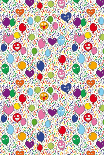 BP1 666 - Balící papír 70x100 dárkový BALONKY