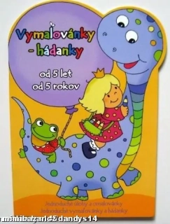 Vymalovánky-hádanky vykrajované A4 od 5 let