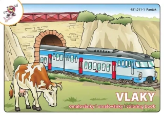 omalovánky A5 Vlaky