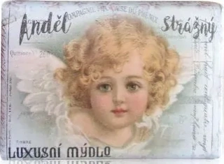 Luxusní přírodní mýdlo 200g s vůní balené - Anděl Strážný