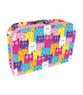 Kufřík dětský na malířské potřeby 35cm Kittens Papírový dětský k
