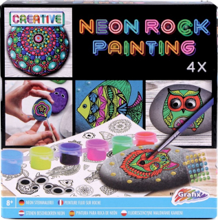 Grafix Neon Rock Painting
