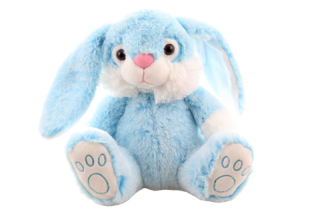 Plyš králík modrý 23 cm