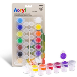 Akrylové barvy Primo - sada 14 × 4,5 ml